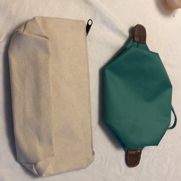 LAUREN RALPH LAUREN  “LRL” canvas CLUTCH & WRISTLET by “J” PERSONAL / MAKE UP - Picture 9 of 12